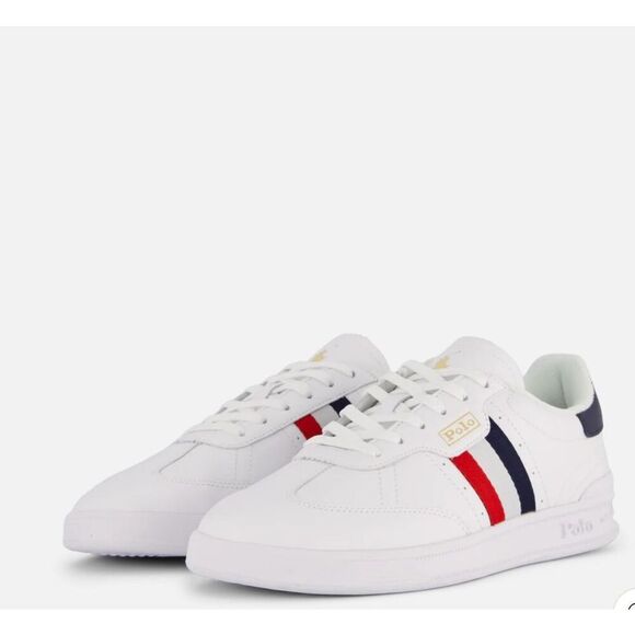 Ralph Lauren Polo White Leather Sneaker - Picture 3 of 8